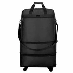 Hanke Expandable Foldable Suitcase Luggage Rolling Travel Bag Duffel Tote Bag For Men Women Lightweight Carry-on Suitcase Large Capacity Luggage With Universal Wheel(Black) -LUGGAGE FACTORY Sales 315zbRToqSL