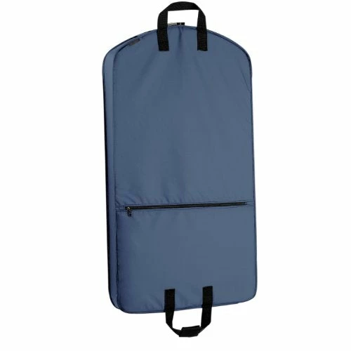 WallyBags Luggage 42" Garment Bag With Pocket, Navy 3 WallyBags Luggage 42" Garment Bag With Pocket, Navy