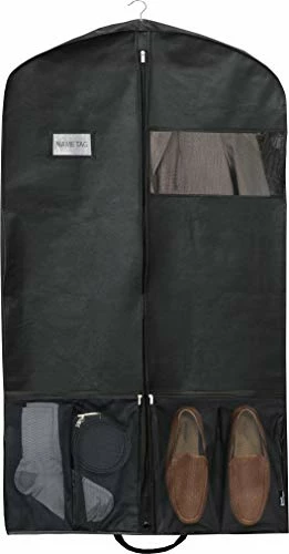 Simple Houseware 43-Inch Heavy Duty Garment Bag W/Pocket For Dresses, Coats 3 Simple Houseware 43-Inch Heavy Duty Garment Bag W/Pocket For Dresses, Coats