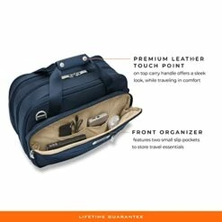 Briggs & Riley Expandable Cabin Bag, Navy -LUGGAGE FACTORY Sales 41 YjlwkV5L
