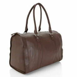 HADAKI Genuine Leather Duffel Carry On Hand Bag Cognac Brown -LUGGAGE FACTORY Sales 411DPqHK9wL