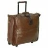 AmeriLeather Leather Rolling Garment Bag (Chestnut Brown) -LUGGAGE FACTORY Sales 412k7imEXZL