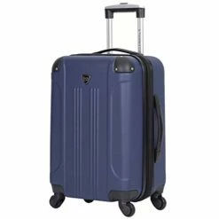 Travelers Club Chicago II Expandable Spinner Carry-On Luggage, Cobalt Blue, 20-Inch -LUGGAGE FACTORY Sales 412zlWvp 0L