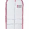 Clear Plastic Garment Bag With Pockets For Dance Competitions Danshuz - Pink -LUGGAGE FACTORY Sales 413lwdFQcWL