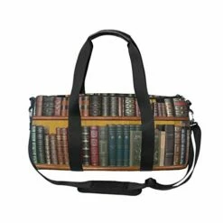 Duffel Bag Books Library Bookshelf Women Garment Gym Tote Bag Best Sports Bag For Boys -LUGGAGE FACTORY Sales 414iisJvQzL