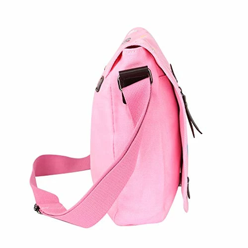 JOCHUI Canvas Anime Messenger Bag Girls Shoulder Bag Satchel School Bag Pink 6 JOCHUI Canvas Anime Messenger Bag Girls Shoulder Bag Satchel School Bag Pink - Image 4