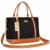 Ulgoo Travel Tote Bag Carry On Shoulder Bag Overnight Duffel In Trolley Handle (Black) -LUGGAGE FACTORY Sales 417PGMwZ2QL
