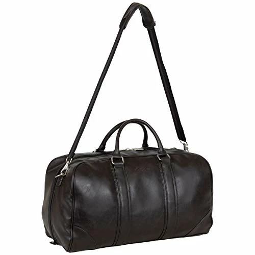 Ben Sherman 20" Travel Duffel Vegan Leather Weekender Carry-On Duffle Luggage/Gym Bag For Men & Women, Brown 12 Ben Sherman 20" Travel Duffel Vegan Leather Weekender Carry-On Duffle Luggage/Gym Bag For Men & Women, Brown - Image 10