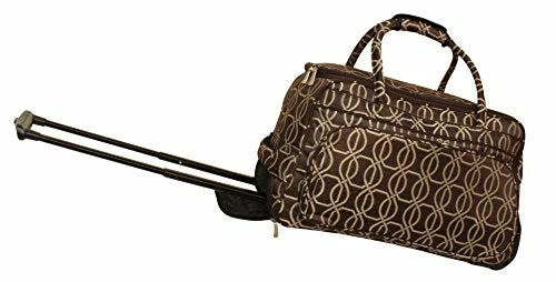 Jenni Chan Links Deluxe Carry-All Rolling Duffel, Brown, One Size 5 Jenni Chan Links Deluxe Carry-All Rolling Duffel, Brown, One Size - Image 3
