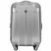 Travelers Club Polaris Hardside Metallic Spinner Luggage, Silver, Carry-On 20-Inch -LUGGAGE FACTORY Sales 41Ci6DaqM8L