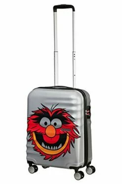American Tourister Wavebreaker Disney - Muppets Spinner Small Hand Luggage, 55 Cm, 36 Liters, Grey (Animal Sparkle) -LUGGAGE FACTORY Sales 41IBicx9SPL