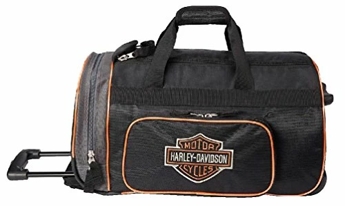 Harley Davidson Harley-Davidson Bar & Shield Logo 20" Wheeling Duffel Carry-On Bag 99416-BLACK 4 Harley Davidson Harley-Davidson Bar & Shield Logo 20" Wheeling Duffel Carry-On Bag 99416-BLACK - Image 2