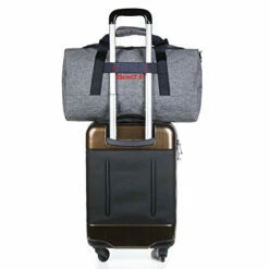 BAGSMART Travel Duffel Bag Large Weekender Bag Carry-on Luggage With Shoe Bag 40L, Grey -LUGGAGE FACTORY Sales 41KesruI 2BjL