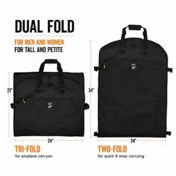 Trifold 66 Inch Women Travel Garment Bag With 7 Pockets | Extra Long Wedding Dress, Formal, Evening, Ball Gown | Hanging, Breathable, Foldable | Full Length Traveling Carry On For Clothes 19 Trifold 66 Inch Women Travel Garment Bag With 7 Pockets | Extra Long Wedding Dress, Formal, Evening, Ball Gown | Hanging, Breathable, Foldable | Full Length Traveling Carry On For Clothes -LUGGAGE FACTORY Sales 41NhUgSWdRL