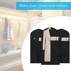 Zilink Garment Bags Suit Bags For Storage And Travel 54 Inches Breathable Dust-Proof Dress Protector Bag With Clear Window For Suit, Dresses, Winter Coat, Pack Of 3 -LUGGAGE FACTORY Sales 41Ran1eh8WL