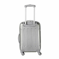 Travelers Club Polaris Hardside Metallic Spinner Luggage, Silver, Carry-On 20-Inch -LUGGAGE FACTORY Sales 41SEFZmzr L