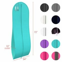 Women's Long Dress Bag – Breathable Wedding Gown Garment Bag -72x24”, 10” Gusset 11 Women's Long Dress Bag – Breathable Wedding Gown Garment Bag -72x24”, 10” Gusset -LUGGAGE FACTORY Sales 41TDMbIJqkL