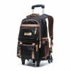 C-Xka Nylon Rolling Backpack Carry-On Luggage Travel Duffel Bag Wheeled Book Bag Detachable Dual -LUGGAGE FACTORY Sales 41TMepHZAGL