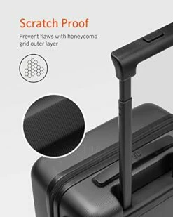 NINETYGO Carry On Luggage 22x14x9 With Spinner Wheels, 100% Polycarbonate Hardside Luggage, Carry On Suitcase With TSA Lock For Travel, Super Durability & Slim Simplistic Design (20-Inch Black) 12 NINETYGO Carry On Luggage 22x14x9 With Spinner Wheels, 100% Polycarbonate Hardside Luggage, Carry On Suitcase With TSA Lock For Travel, Super Durability & Slim Simplistic Design (20-Inch Black) -LUGGAGE FACTORY Sales 41TUu5d1cjL