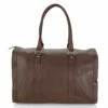 HADAKI Genuine Leather Duffel Carry On Hand Bag Cognac Brown -LUGGAGE FACTORY Sales 41TmtSV4CfL