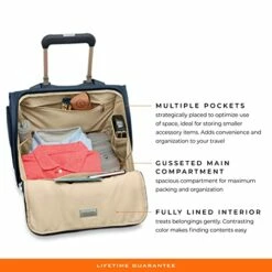 Briggs & Riley 2-Wheel Cabin Bag, Navy -LUGGAGE FACTORY Sales 41UMXYe6QCL