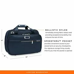 Briggs & Riley Expandable Cabin Bag, Navy -LUGGAGE FACTORY Sales 41WIONH6feL