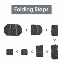 For Spirit Airlines Foldable Travel Duffel Bag Tote Carry On Luggage Sport Gym Duffle For Men And Women (Dark Grey) -LUGGAGE FACTORY Sales 41XRbHo qnL