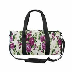 Duffel Bag Floral Pattern New Women Garment Gym Tote Bag Best Sports Bag For Boys -LUGGAGE FACTORY Sales 41XinJBgK4L