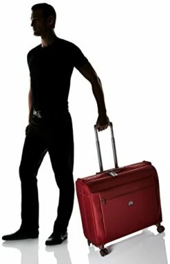 DELSEY Paris Delsey Luggage Montmartre Spinner Garment Bag Suit Or Dress Bordeaux Red -LUGGAGE FACTORY Sales 41ZexebF 2BNL