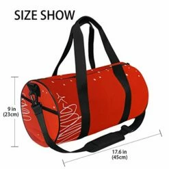OuLian Duffel Bag Red Christmas Background Women Garment Gym Tote Bag Best Sports Bag For Boys -LUGGAGE FACTORY Sales 41aFaMgiomL