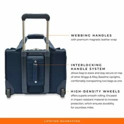 Briggs & Riley 2-Wheel Cabin Bag, Navy -LUGGAGE FACTORY Sales 41cAv 0XzUL