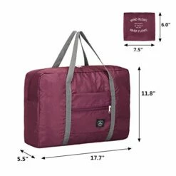 G4Free Lightweight Foldable Travel Duffel Bag Carry-on Luggage Airlines Trip Tote Bag Accessories -LUGGAGE FACTORY Sales 41cXVkWcZiL