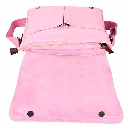 JOCHUI Canvas Anime Messenger Bag Girls Shoulder Bag Satchel School Bag Pink 5 JOCHUI Canvas Anime Messenger Bag Girls Shoulder Bag Satchel School Bag Pink - Image 3