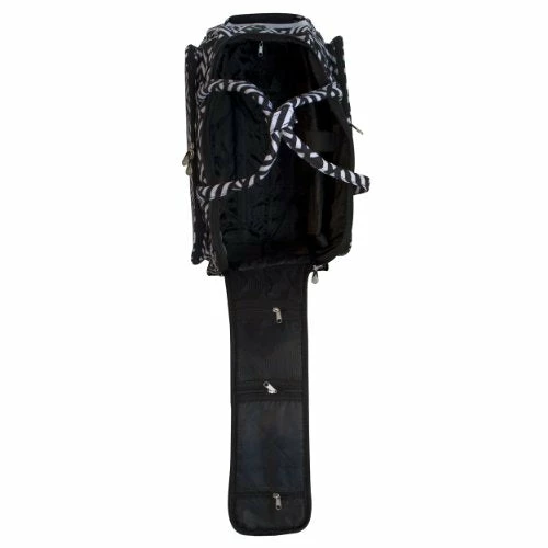 Jenni Chan Signature Deluxe Carry-All Rolling Duffel, Black/White, One Size 5 Jenni Chan Signature Deluxe Carry-All Rolling Duffel, Black/White, One Size - Image 3