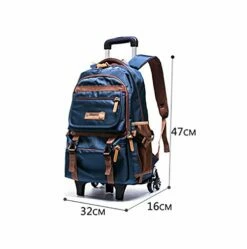 C-Xka Nylon Rolling Backpack Carry-On Luggage Travel Duffel Bag Wheeled Book Bag Detachable Dual 15 C-Xka Nylon Rolling Backpack Carry-On Luggage Travel Duffel Bag Wheeled Book Bag Detachable Dual -LUGGAGE FACTORY Sales 41gy9lekndL