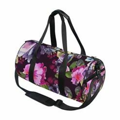 Duffel Bag Watercolor Purple Floral Women Garment Gym Tote Bag Best Sports Bag For Boys 13 Duffel Bag Watercolor Purple Floral Women Garment Gym Tote Bag Best Sports Bag For Boys -LUGGAGE FACTORY Sales 41js21Nvu0L
