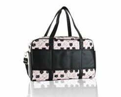 Betsey Johnson Luv CruzIn Cotton Quilted Carry On Weekender Travel Duffel Bag - Black/Blush Cat -LUGGAGE FACTORY Sales 41kLRInpJKL