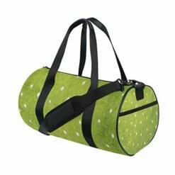 Duffel Bag Green White Pattern Women Garment Gym Tote Bag Best Sports Bag For Boys