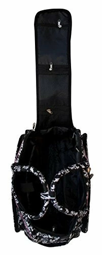 Jenni Chan Damask Deluxe Carry-All Rolling Duffel, Black/Pink, One Size 6 Jenni Chan Damask Deluxe Carry-All Rolling Duffel, Black/Pink, One Size - Image 4