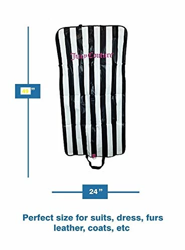 Juicy Couture 49" Foldover Garment Bags With Handles Travel Zip-up Dress, Suit, Gown Carrier Travel 7 Juicy Couture 49" Foldover Garment Bags With Handles Travel Zip-up Dress, Suit, Gown Carrier Travel - Image 5