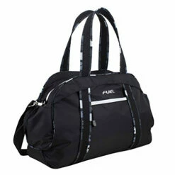 Fuel Sport Carryall Duffel For Gym, Travel Or Weekend Gateway, Black With White Zippers -LUGGAGE FACTORY Sales 41oa2AASPNL
