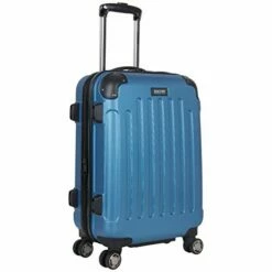 Kenneth Cole Reaction Renegade 20” Carry-On Lightweight Hardside Expandable 8-Wheel Spinner Cabin Size Suitcase, Vivid Blue, Inch -LUGGAGE FACTORY Sales 41oyr6sByNL