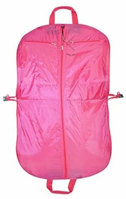Ever Moda Hanging Garment Bag, Pink Grey Quatrefoil Moroccan (40-inch) -LUGGAGE FACTORY Sales 41q3P1HU6AL