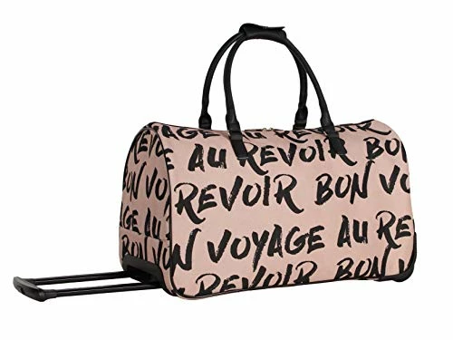 BCBGeneration BCBG Luggage PERF-ECT Wheeled Duffel Carry On Bag (Perf-ECT Pink) 4 BCBGeneration BCBG Luggage PERF-ECT Wheeled Duffel Carry On Bag (Perf-ECT Pink) - Image 2