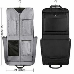 Garment Bags, Large Suit Travel Bag With Pockets & Shoulder Strap, MATEIN Professional Foldable Carry On Bag For Business Trip, Waterproof Luggage Bags For Travel For Men Women, Black 12 Garment Bags, Large Suit Travel Bag With Pockets & Shoulder Strap, MATEIN Professional Foldable Carry On Bag For Business Trip, Waterproof Luggage Bags For Travel For Men Women, Black -LUGGAGE FACTORY Sales 41s2VuAV9WL