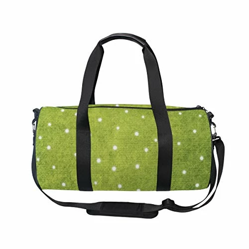 Duffel Bag Green White Pattern Women Garment Gym Tote Bag Best Sports Bag For Boys 5 Duffel Bag Green White Pattern Women Garment Gym Tote Bag Best Sports Bag For Boys - Image 3