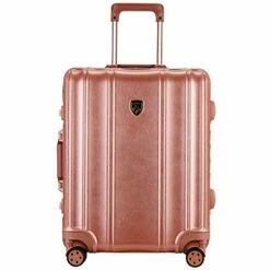 TPRC Donna Hardside/Aluminum Frame Spinner Luggage, Rose Gold, Carry-On 20-Inch -LUGGAGE FACTORY Sales 41uJb8LxsrL
