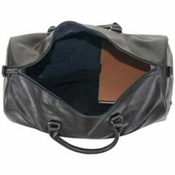 Kenneth Cole Reaction Port Stanley 20" Pebbled Vegan Leather Carry-On Duffel/Travel Duffle Bag, Brown, Dome -LUGGAGE FACTORY Sales 41ueYBH2S8L