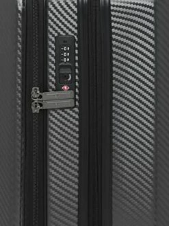 HEYS EZ Access 2.0 Range Charcoal Color Hard Cabin Luggage, Silver, Cabin, Luggage -LUGGAGE FACTORY Sales 41vBoXURR8L