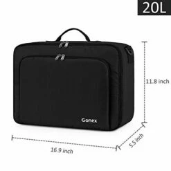 Gonex Travel Duffel Bag 20L, Portable Carry On Luggage Personal Item Bag For Airlines, Water& Tear-Resistant Black -LUGGAGE FACTORY Sales 41vwey4nfIL